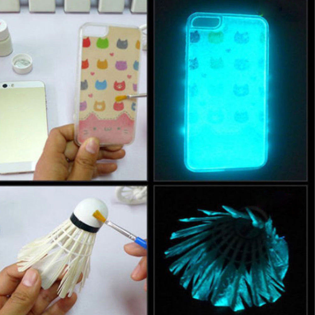 Glow in the Dark Luminous Paint Bright Pigment Body Skin Graffiti Party Decor