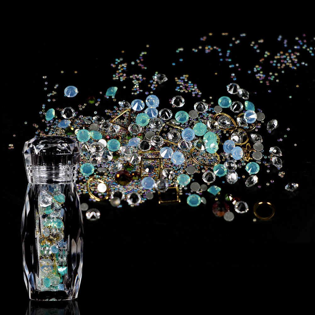 Mini Faux Pearl Rhinestone Stone Nail Art Decoration Salon DIY Manicure Tool