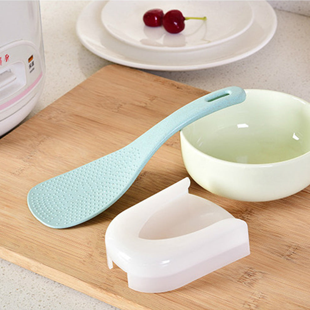 Rice Spoon Frame Sucker Storage Holder Rack Wall Hanger Kitchen Scaffolding