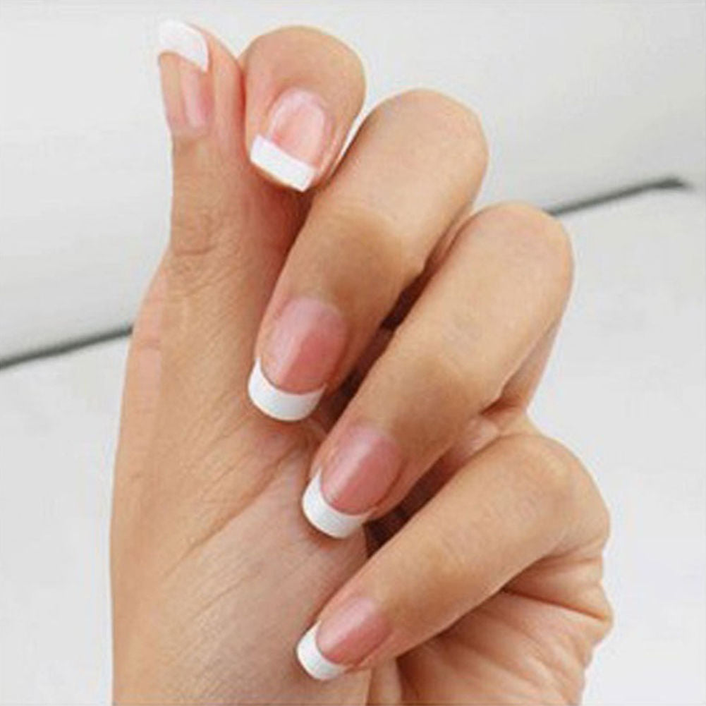 500Pcs Short French Nail Art Tips Acrylic UV Gel False Tips DIY Manicure Tool