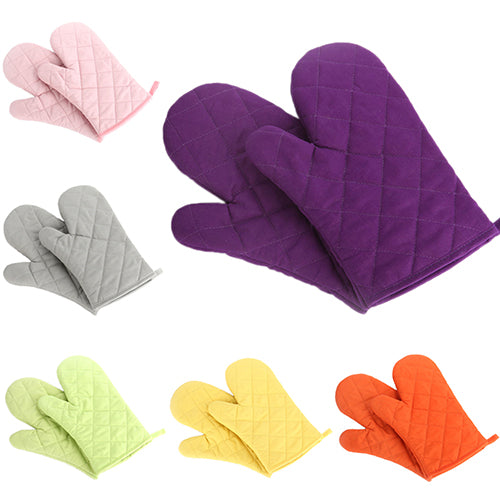 Cotton Oven Mitt Heat Proof Resistant Protector Kitchen Cooking Pot Holder Glove