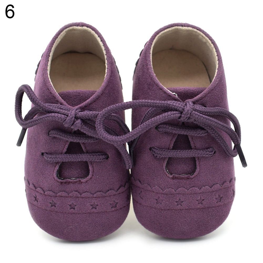 Fashion Toddler Baby Boys Girls Faux Leather Shoes Soft Flats Casual Prewalker