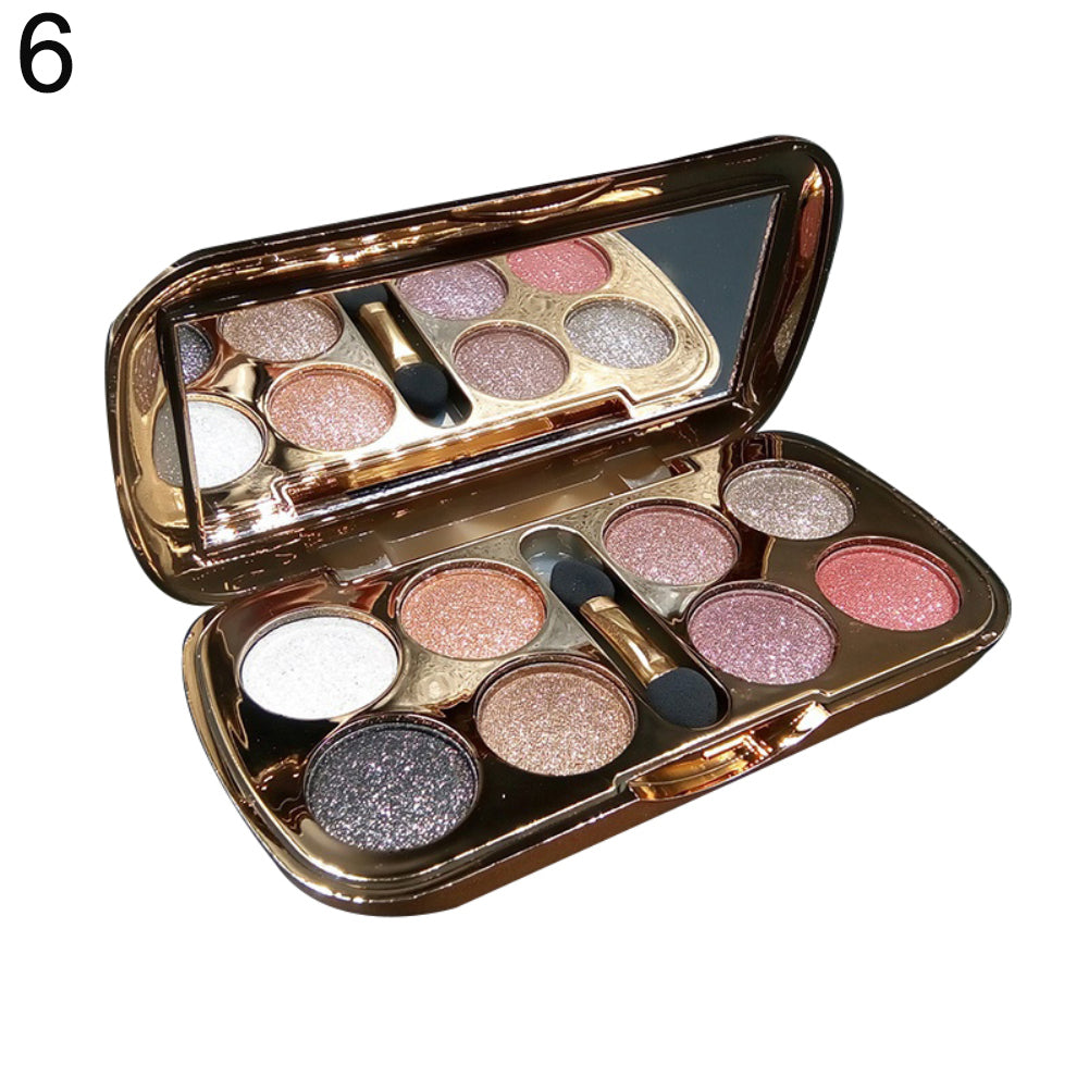 8Color Shimmer Eyeshadow Palette Waterproof Natural Eye Makeup Beauty Cosmetic