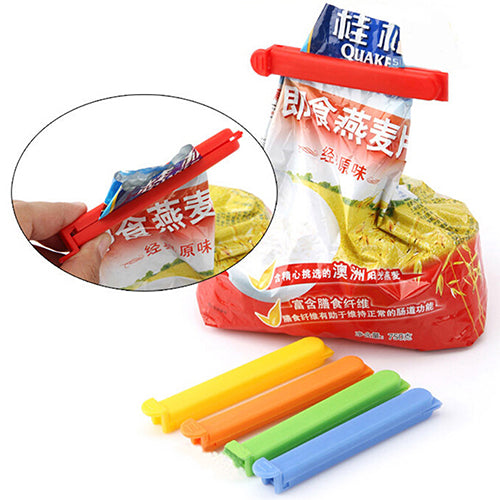 5 Pcs Home Food Close Clip Seal Bags Plastic Storage Sealing Rods Sealer Clips