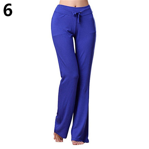 Women's Fashion Modal Comfortable Yoga Gym Sports Square Dance Long Pants