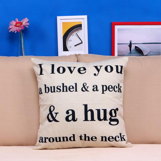 I Love You A Bushel And A Peck Sofa Bed Home Decor Pillow Case Cushion Cover