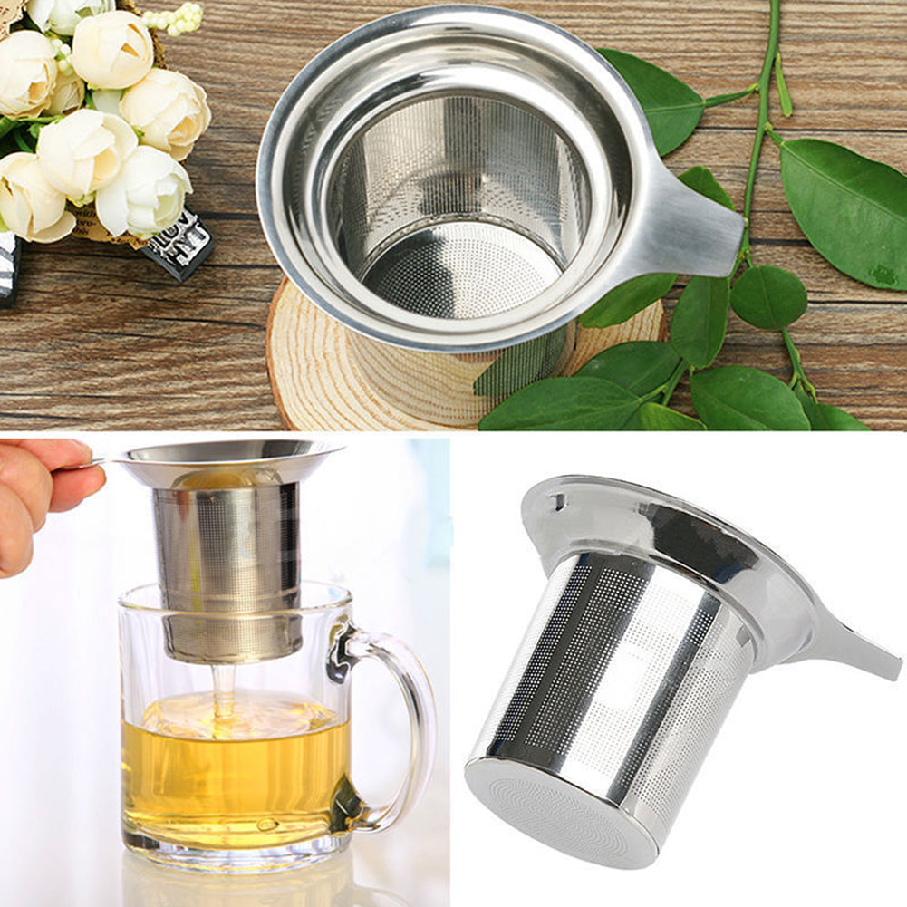 Stainless Steel Mesh Tea Infuser Cup Strainer Loose Tea Leaf Filter Sieve