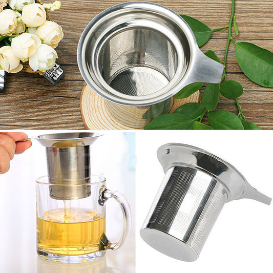 Stainless Steel Mesh Tea Infuser Cup Strainer Loose Tea Leaf Filter Sieve