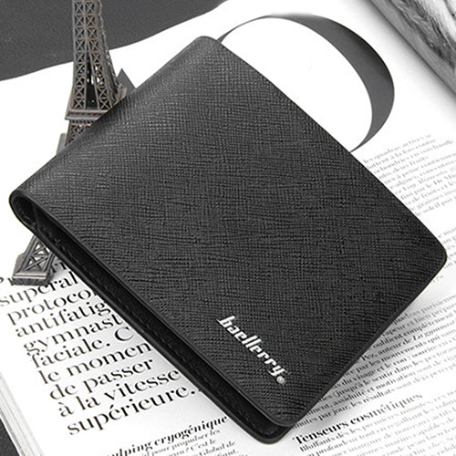 Men Bifold Faux Leather Purse Credit Card Holder Slim Wallet Clutch Billfold