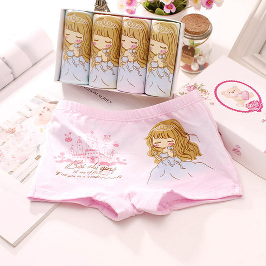 Baby Girl Kids Cotton Soft Cute Cartoon Shorts Breathable Underwear Panties