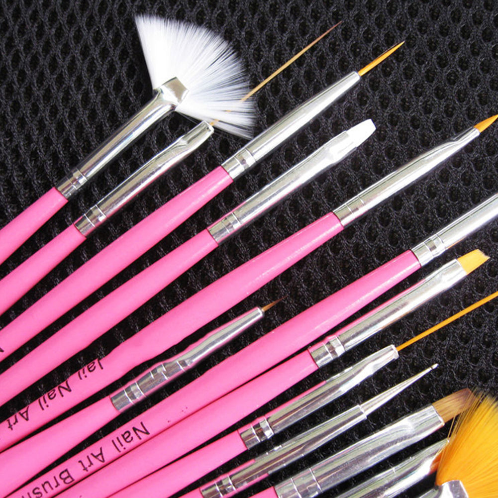 20 Pcs/Set Pro DIY Nail Art Design Painting Drawing Dotting Tool Brushes Pen