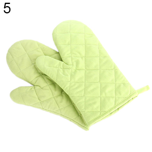 Cotton Oven Mitt Heat Proof Resistant Protector Kitchen Cooking Pot Holder Glove