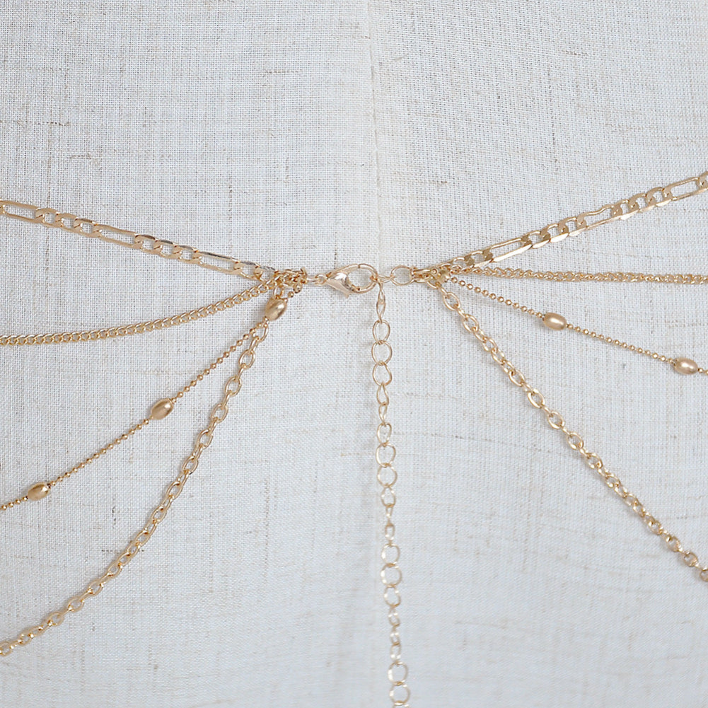Sexy Multilayer Belly Waist Necklace Body Chain Summer Beach Bikini Jewelry
