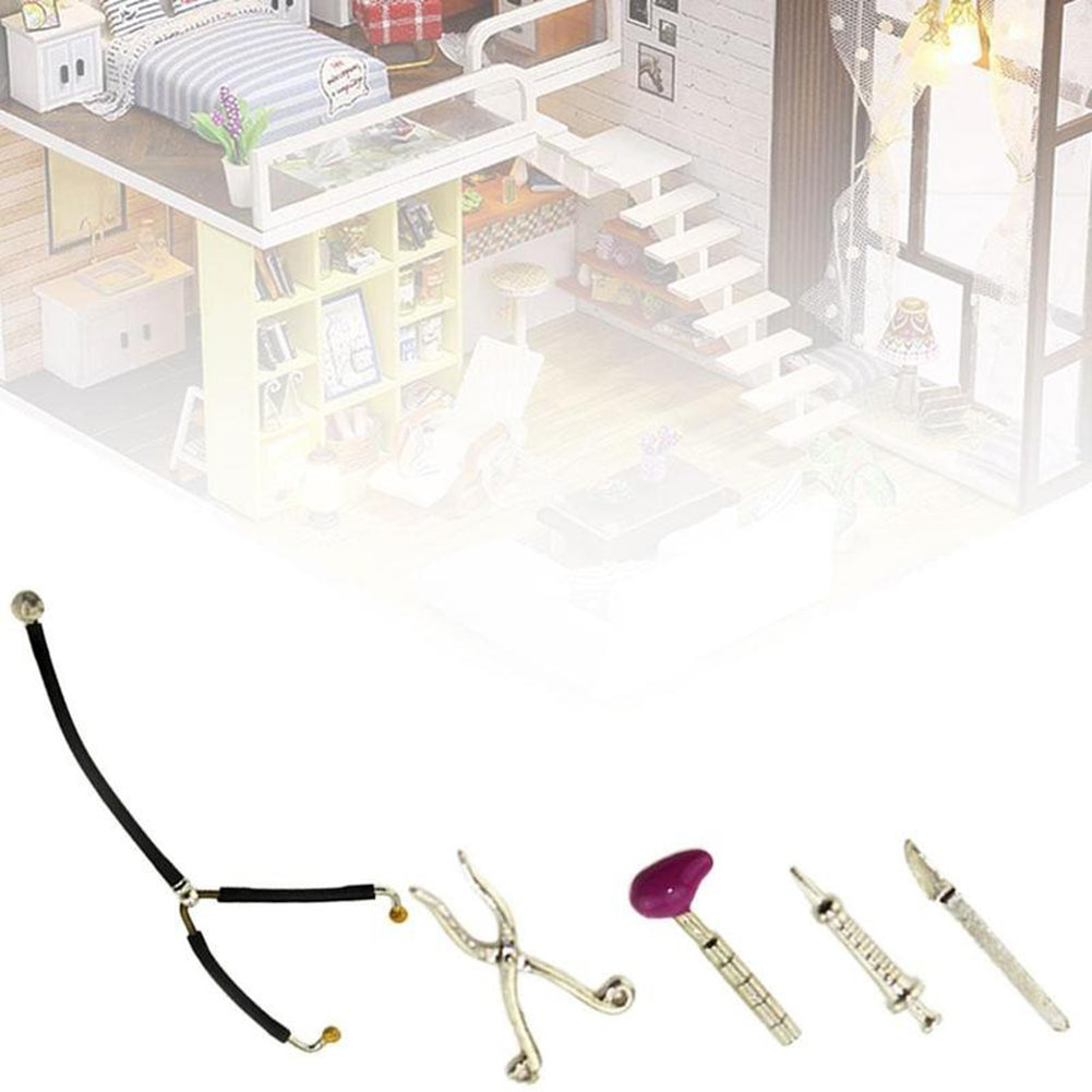 Cute Miniature Alloy Medical Equipment Set Dollhouse Accessories 1:12 Model