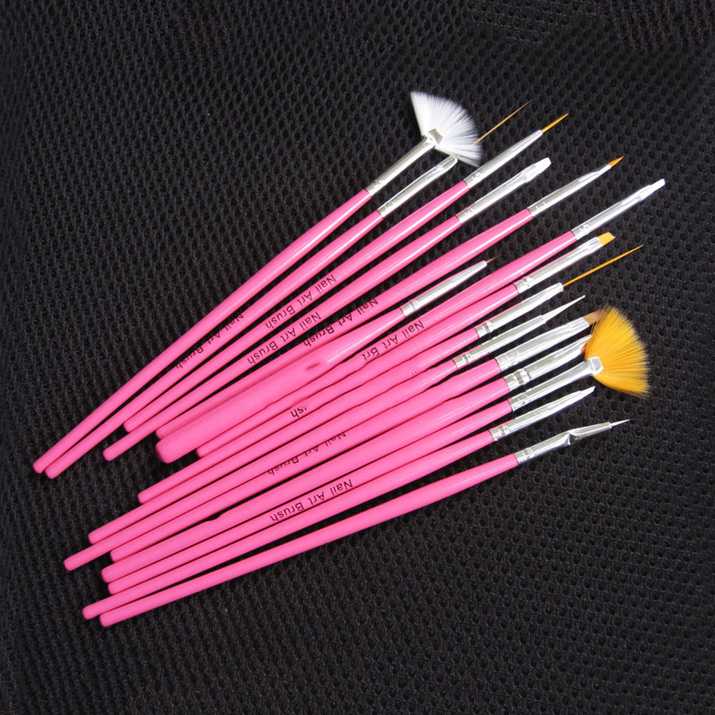 20 Pcs/Set Pro DIY Nail Art Design Painting Drawing Dotting Tool Brushes Pen