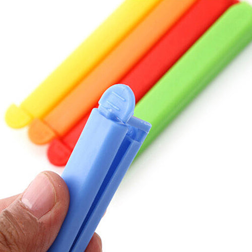 5 Pcs Home Food Close Clip Seal Bags Plastic Storage Sealing Rods Sealer Clips