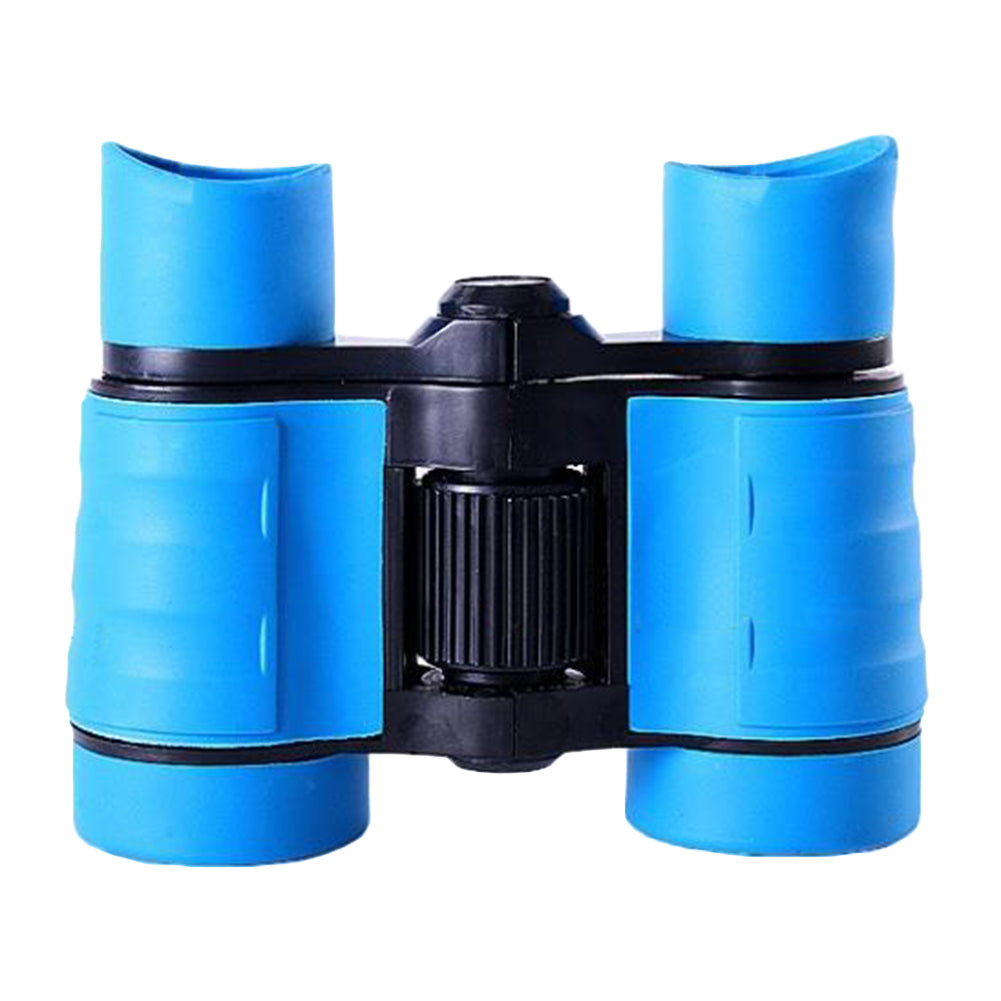 4X Magnification 30mm Objective Colorful Kids Child Mini Compass Binoculars Toy