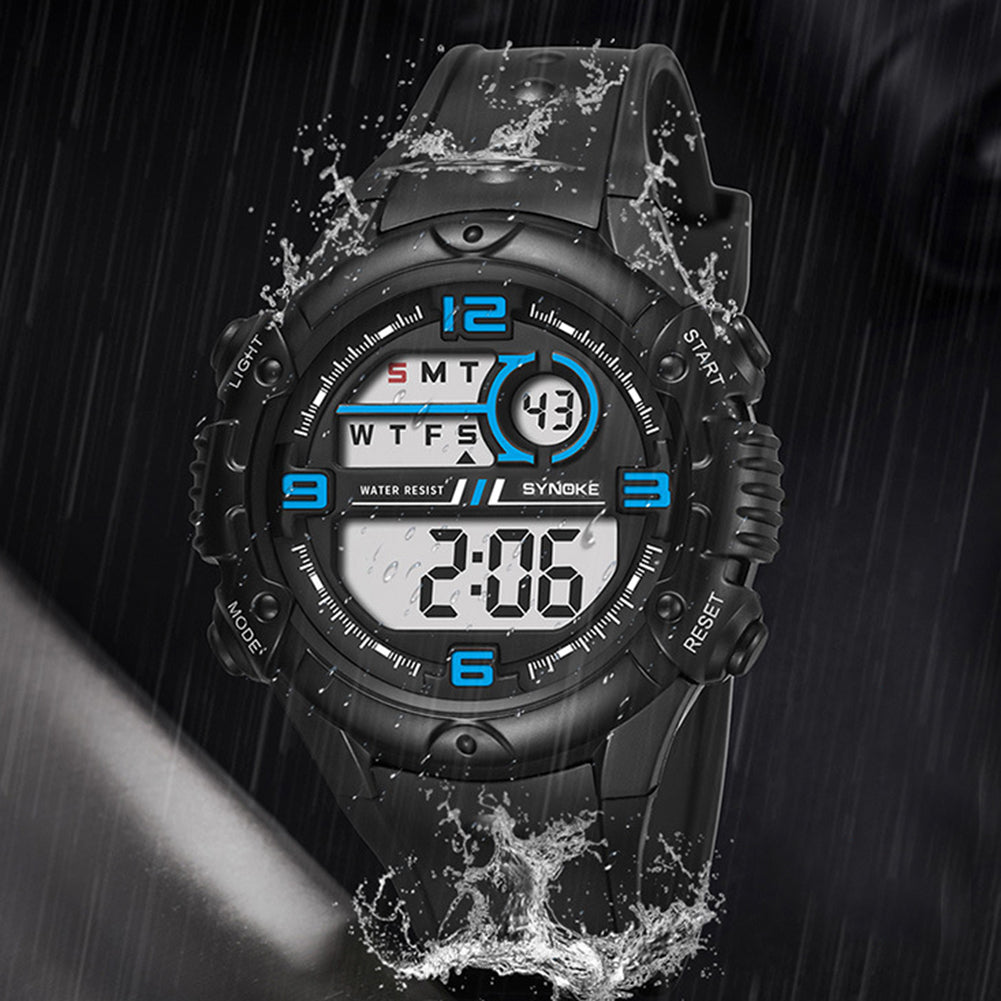 Fashion Men Outdoor Sport Waterproof Alarm Date Stopwatch Digital Wrist Watch