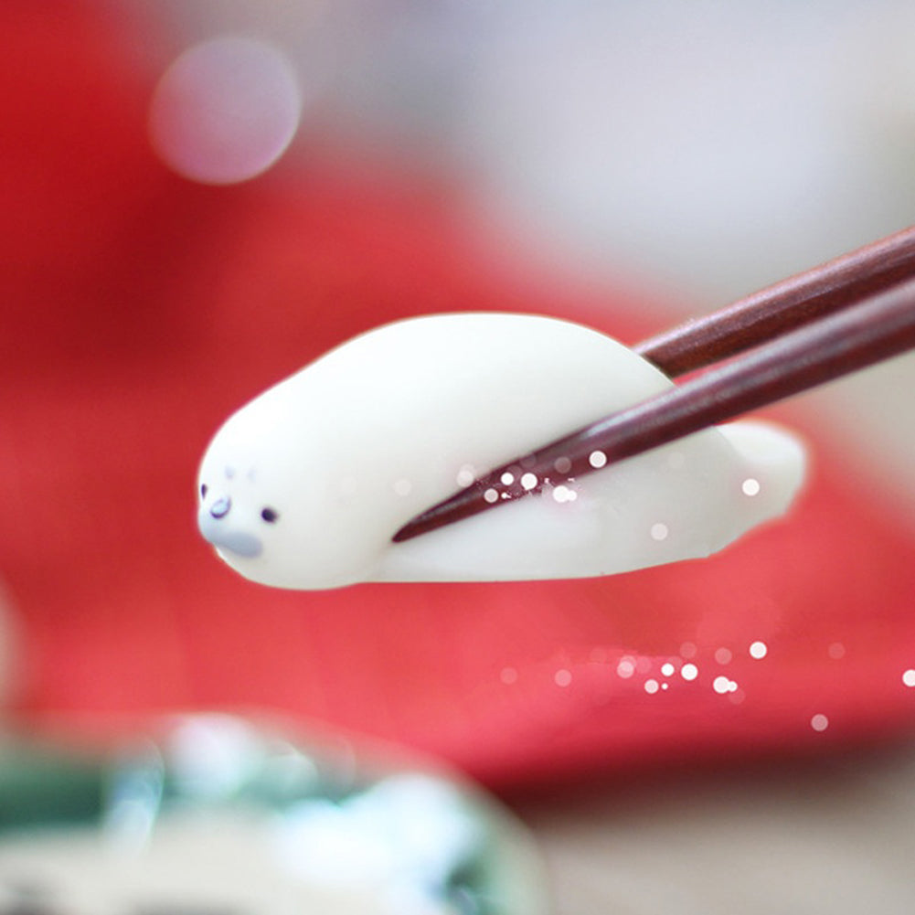 Cute Soft White Seal Stress Relieve Squishy Squeeze Healing Toy Adult Kids Gift