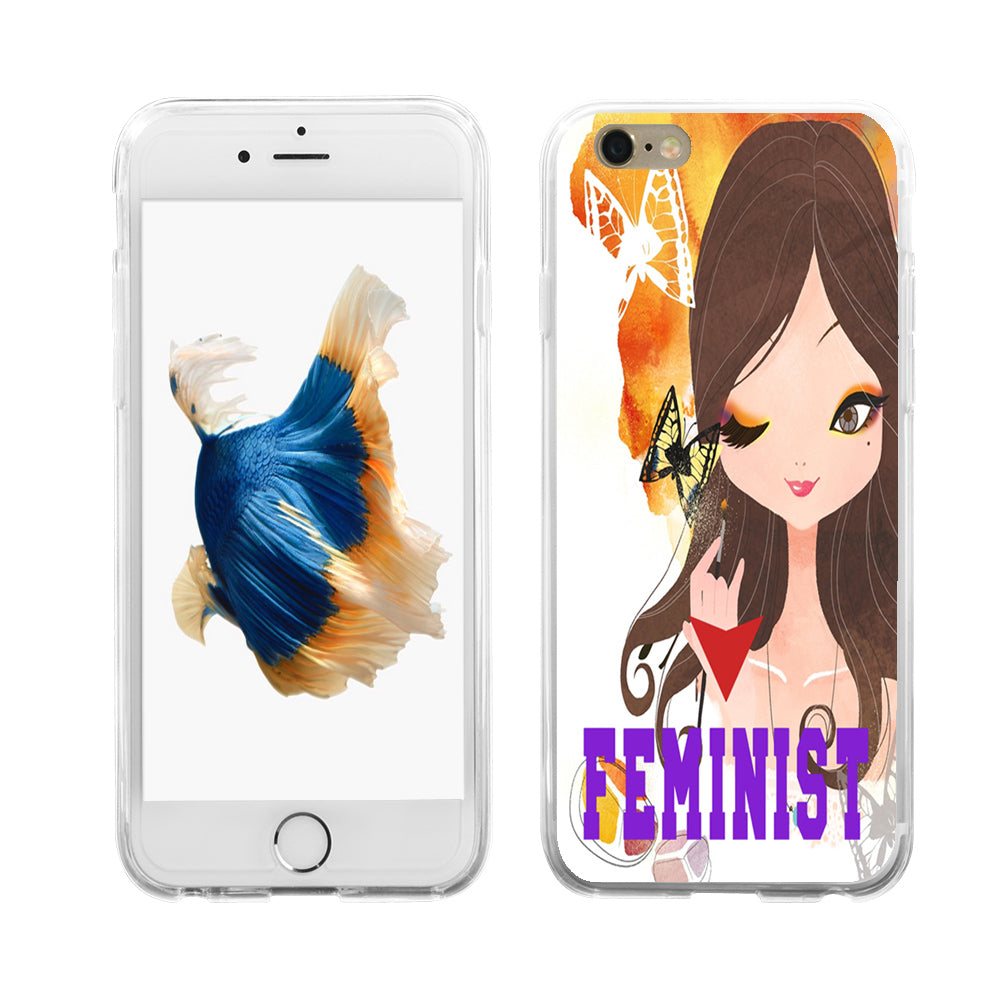 Feminist Beauty Girl Phone Case Cover for iPhone 6 7 Samsung Galaxy S6 S7 Plus
