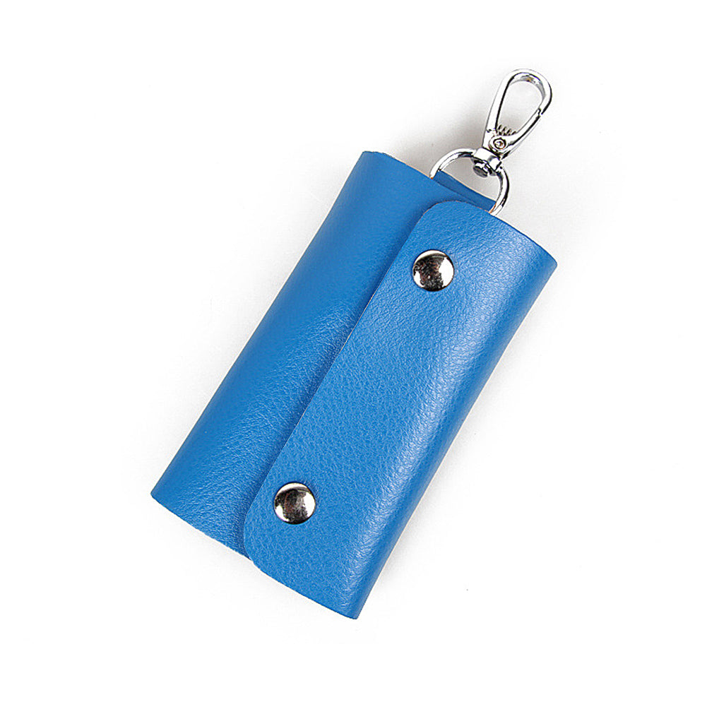 Pocket Size Cow Leather Car Key Holder Organizer Case Keyring Hanger Pouch Bag