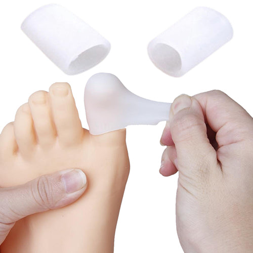 1 Pair of Silicone Footcare Protective Toe Caps to Prevent Blisters Corns