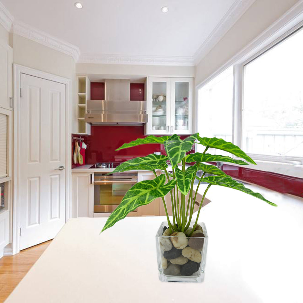 Fake Leaf Foliage Green Indoor Outdoor Artificial Plant Office Garden Decor