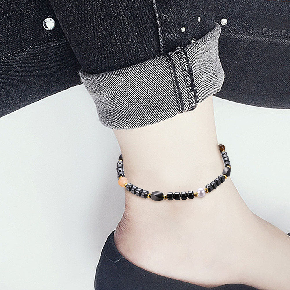 Fashion Faux Hematite Hand Jewelry Party Club Women Men Bracelet Magnetic Gift