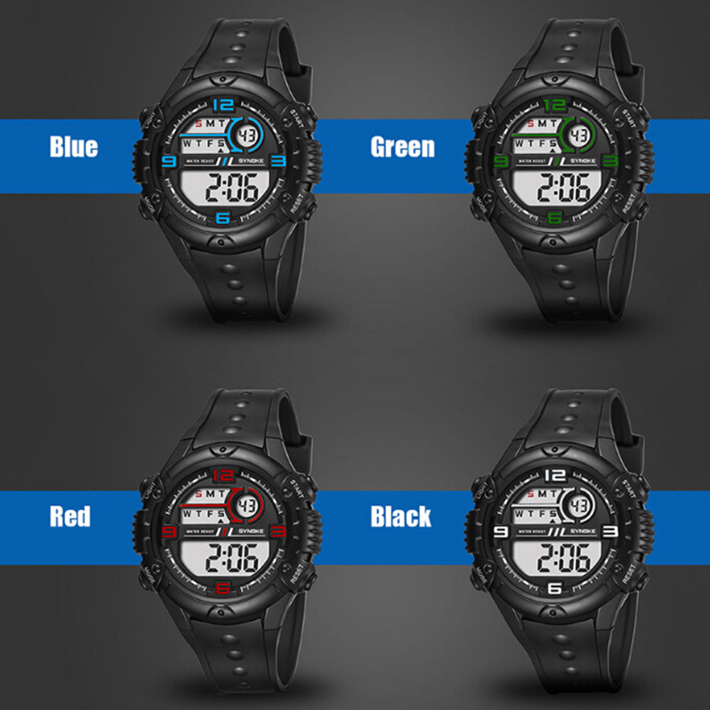 Fashion Men Outdoor Sport Waterproof Alarm Date Stopwatch Digital Wrist Watch
