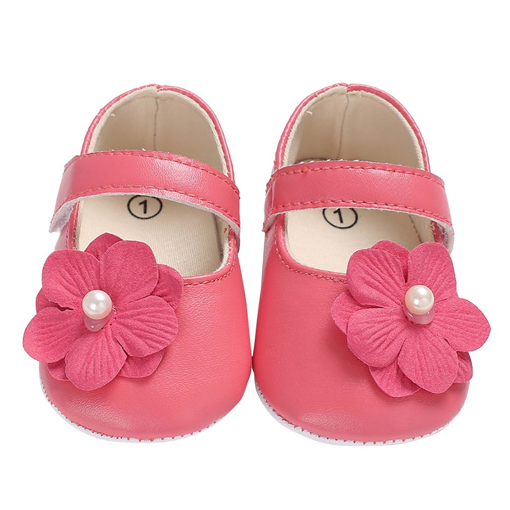 Cute Baby Girls Infants Autumn Flower Shoes Prewalker Footwear First Walker