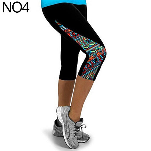 Women Fashion Triangle Paneled Slimming Pants Leggings Running Yoga Sport Gym Pants