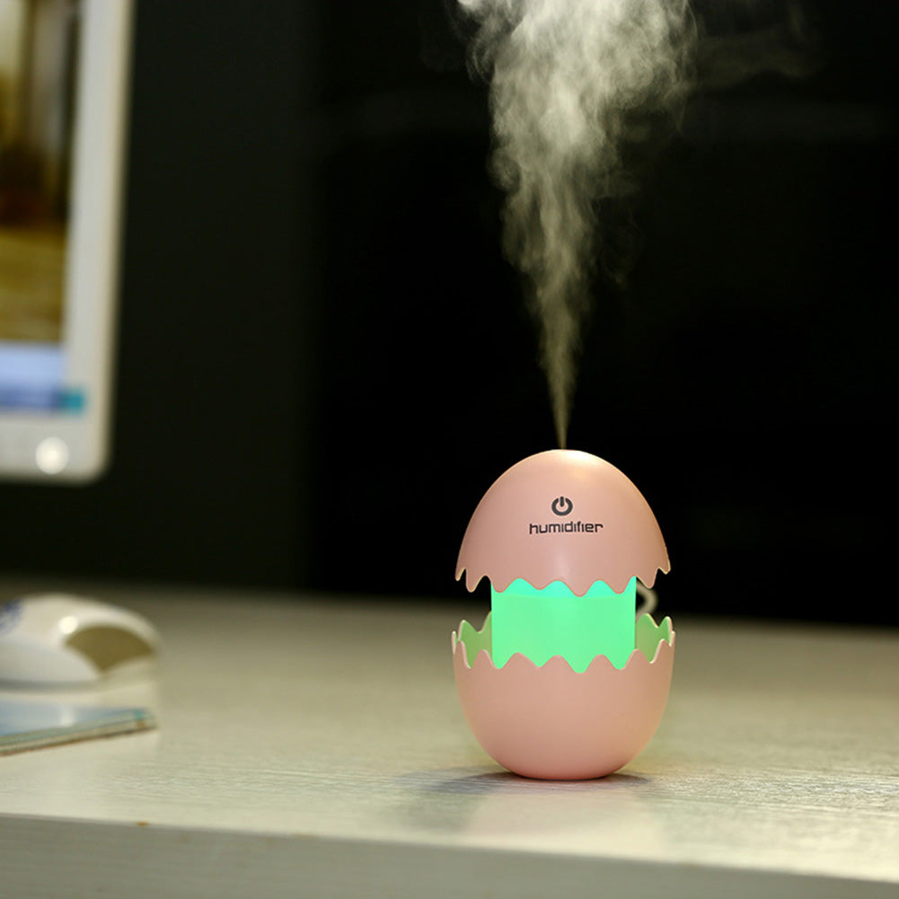 Mini Creative Egg Colors Changing Silent Night Light Household USB Humidifier