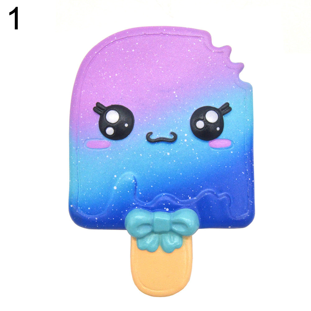 Kawaii Colorful Cartoon Ice Lolly Slow Rising Squeeze Decompression Toy Gift