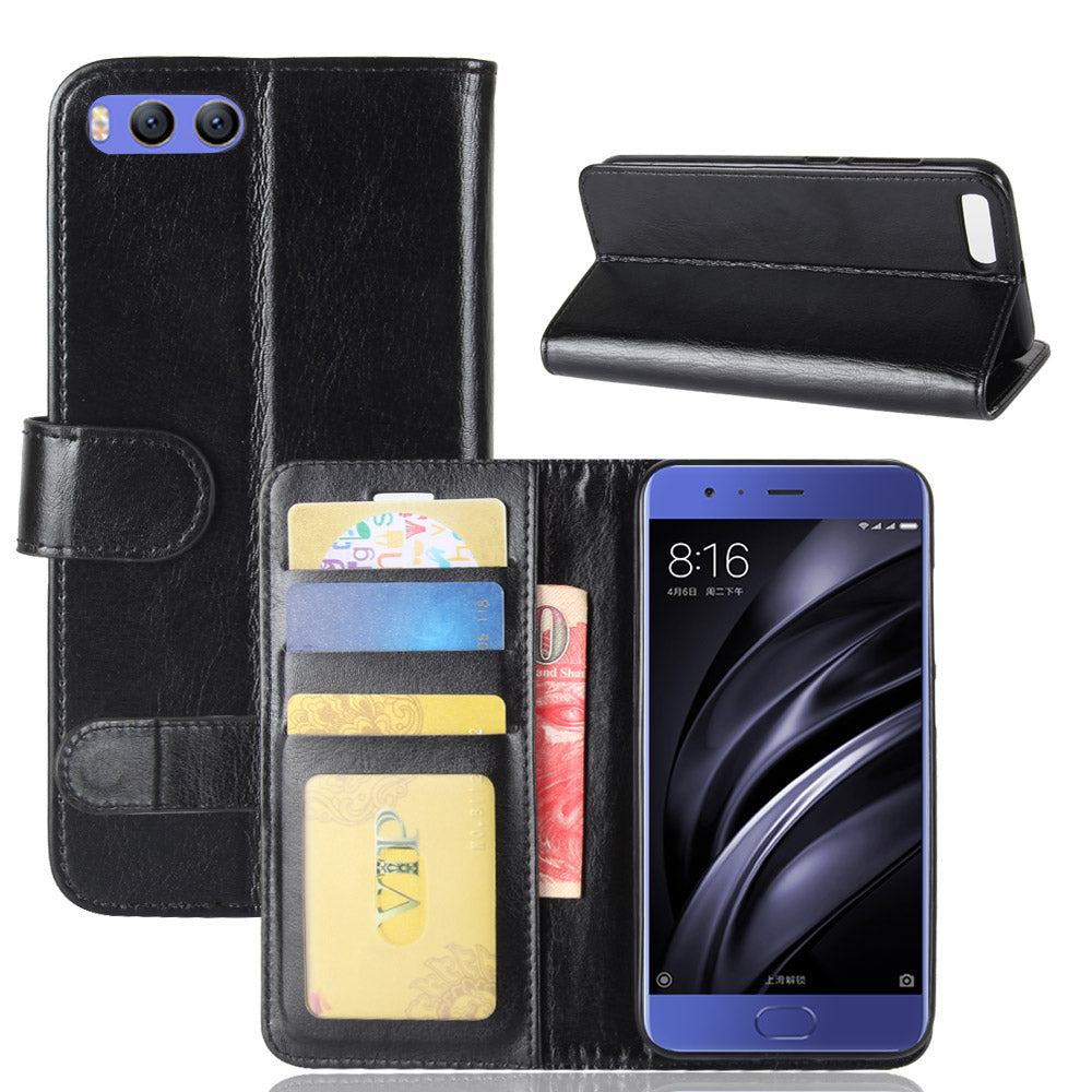 Xiaomi Mi 6 Case PU Leather Flip Wallet Card Slot Cover for Xiaomi Mi 6