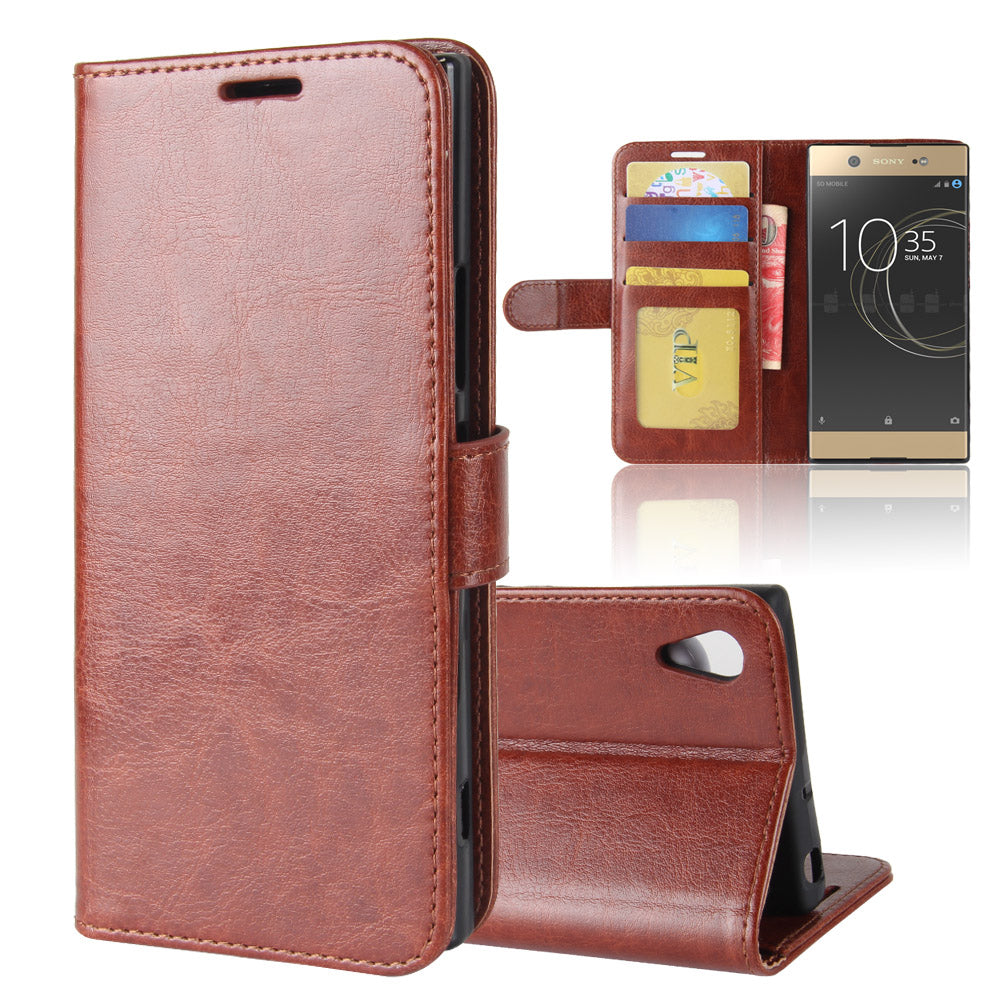 Sony Xperia XA1 Case PU Leather Flip Wallet Card Slot Cover for Sony Xperia XA1