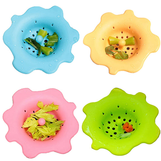 Cute Flower Shape Sink Strainer Waste Disposer Plug Drain Stopper Kitchen Tool