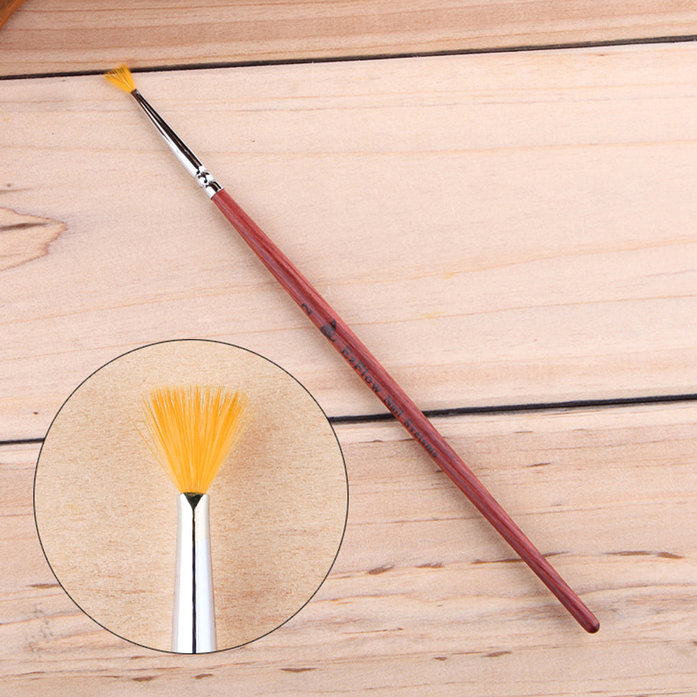 Women Nail Art Brush Pen Wood Handle Painting Drawing DIY Manicure Beauty Tool