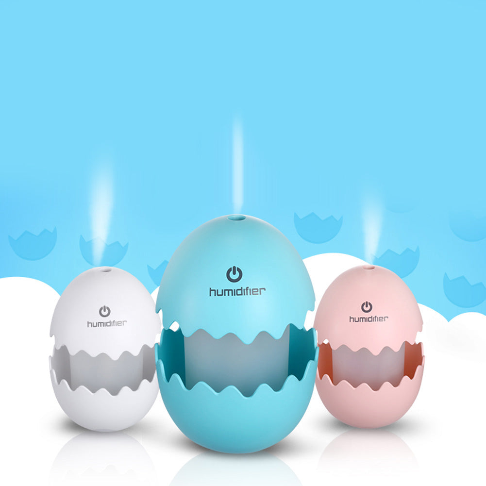 Mini Creative Egg Colors Changing Silent Night Light Household USB Humidifier