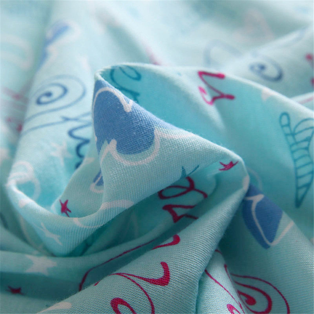 Letter print Sleepwear Cotton women sleep shirts short sleeve plus size Nightgown green BY69