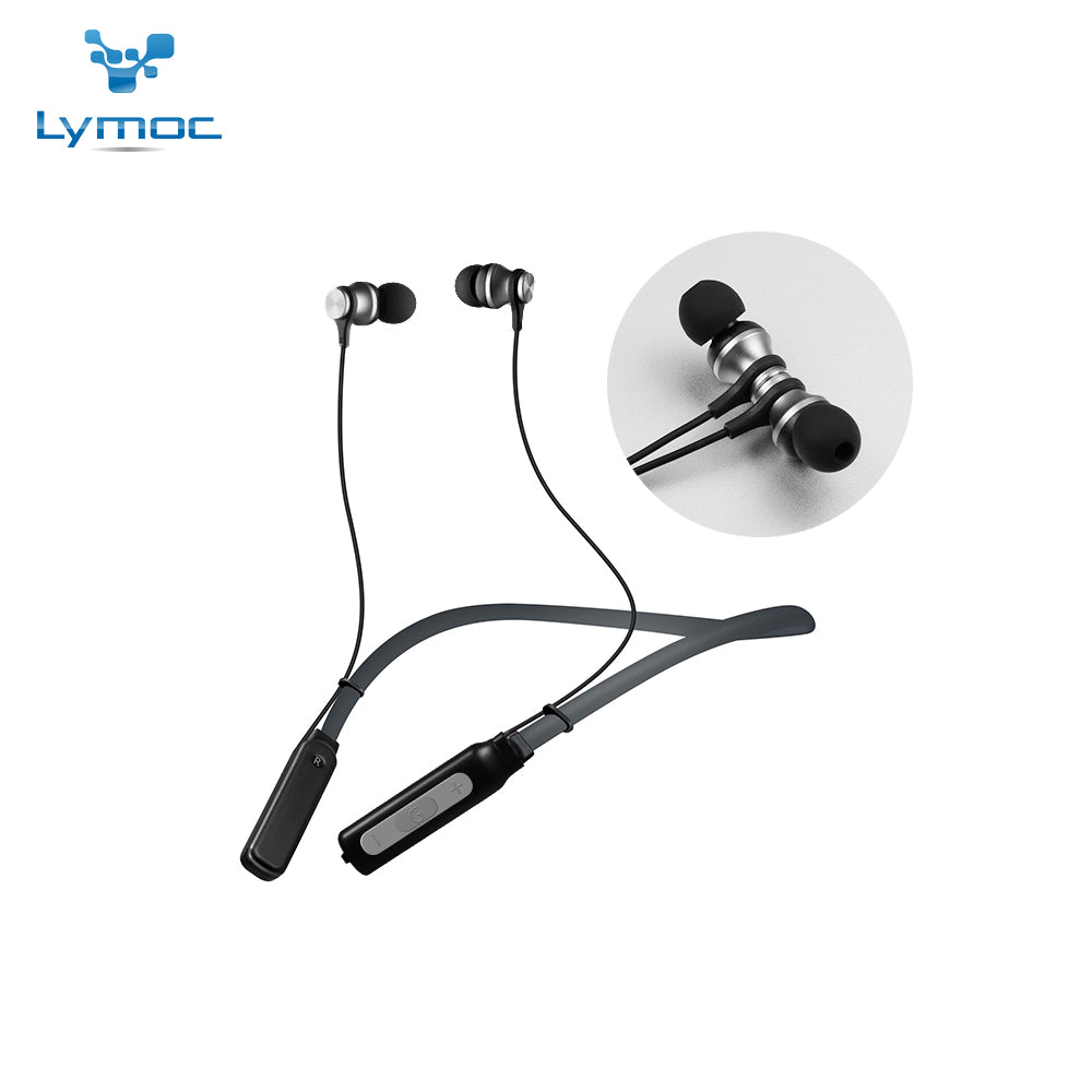 HT1 Neckband Headphone Bluetooth HiFi Powerful Bass Magnet Metal Headset Music Sport Bike Gym Handsfree for phone