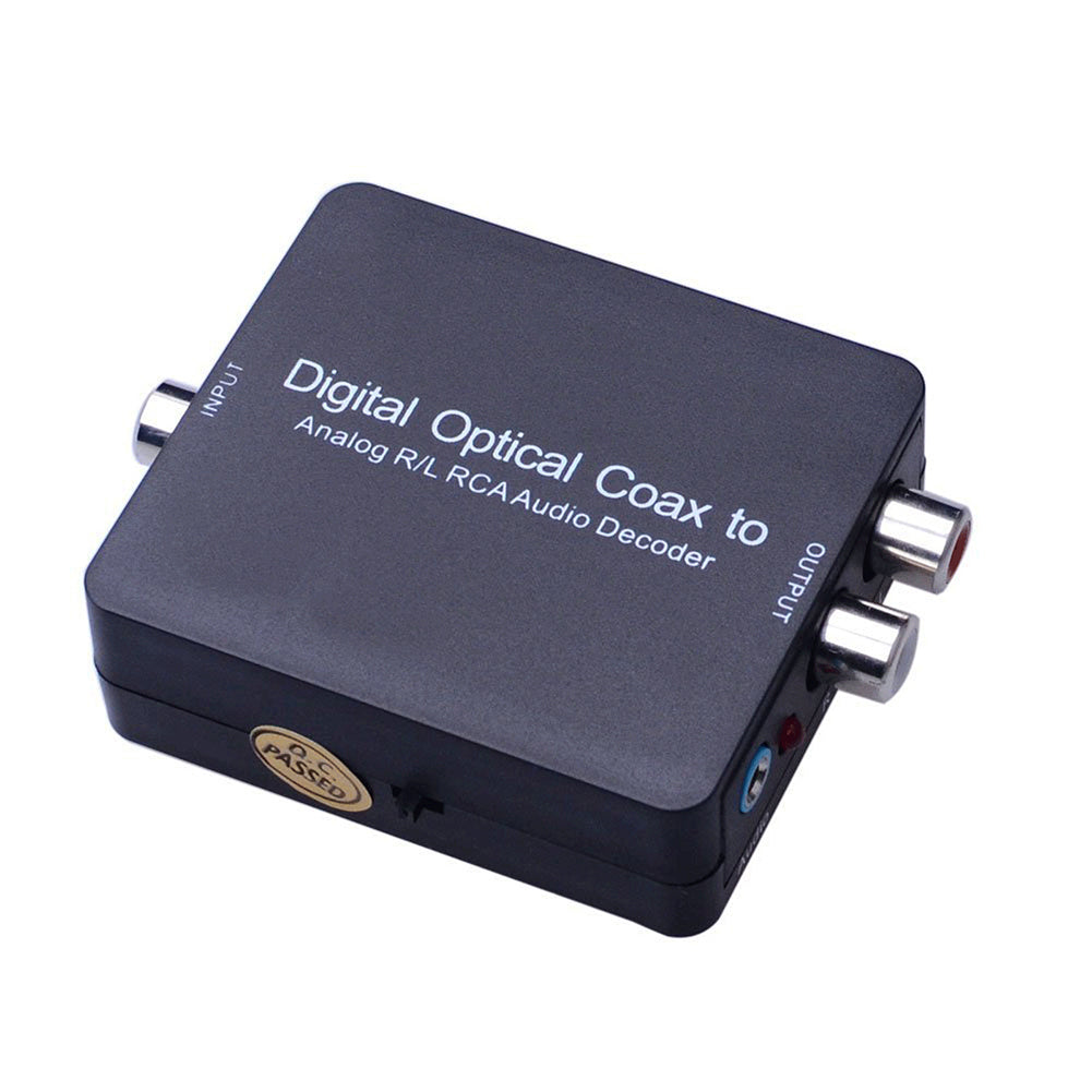 Optical Coaxial Toslink Digital to Analog R/L RCA Audio Decoder Converter