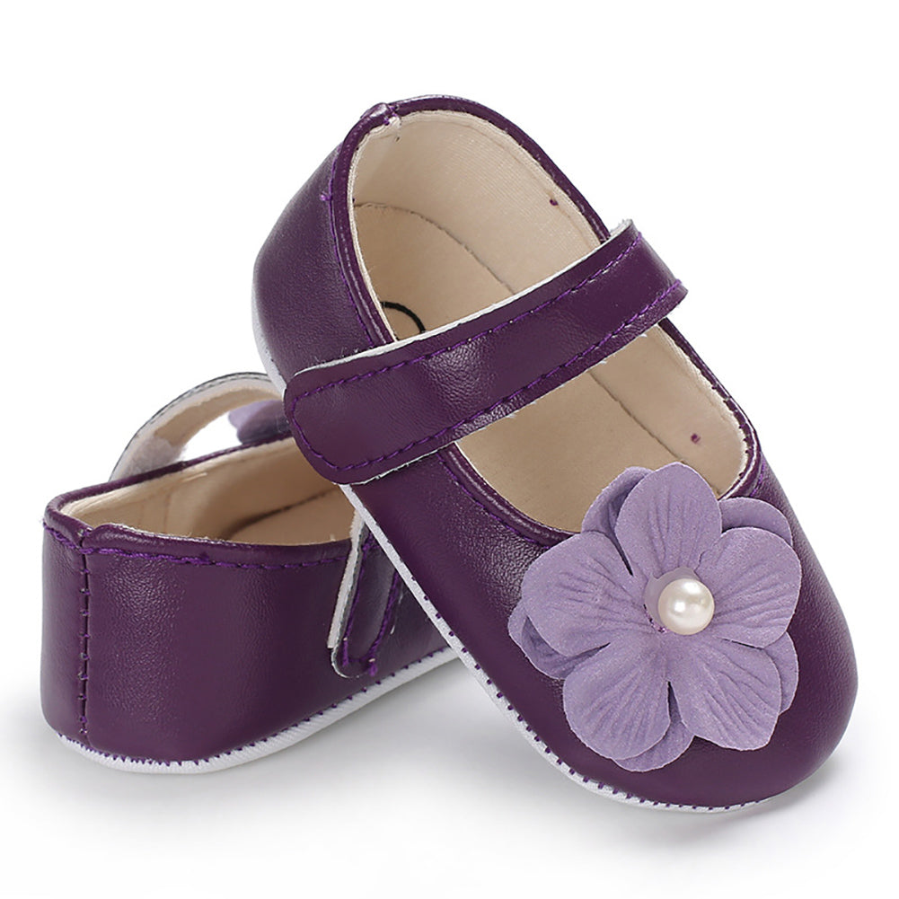 Cute Baby Girls Infants Autumn Flower Shoes Prewalker Footwear First Walker