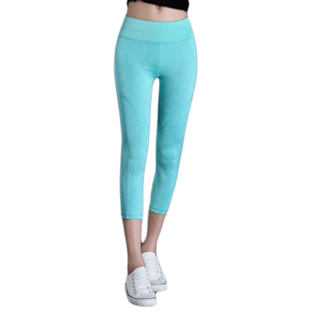 Women Yoga Capris Pants Tummy Control Workout Running Stretch Leggings Trousers