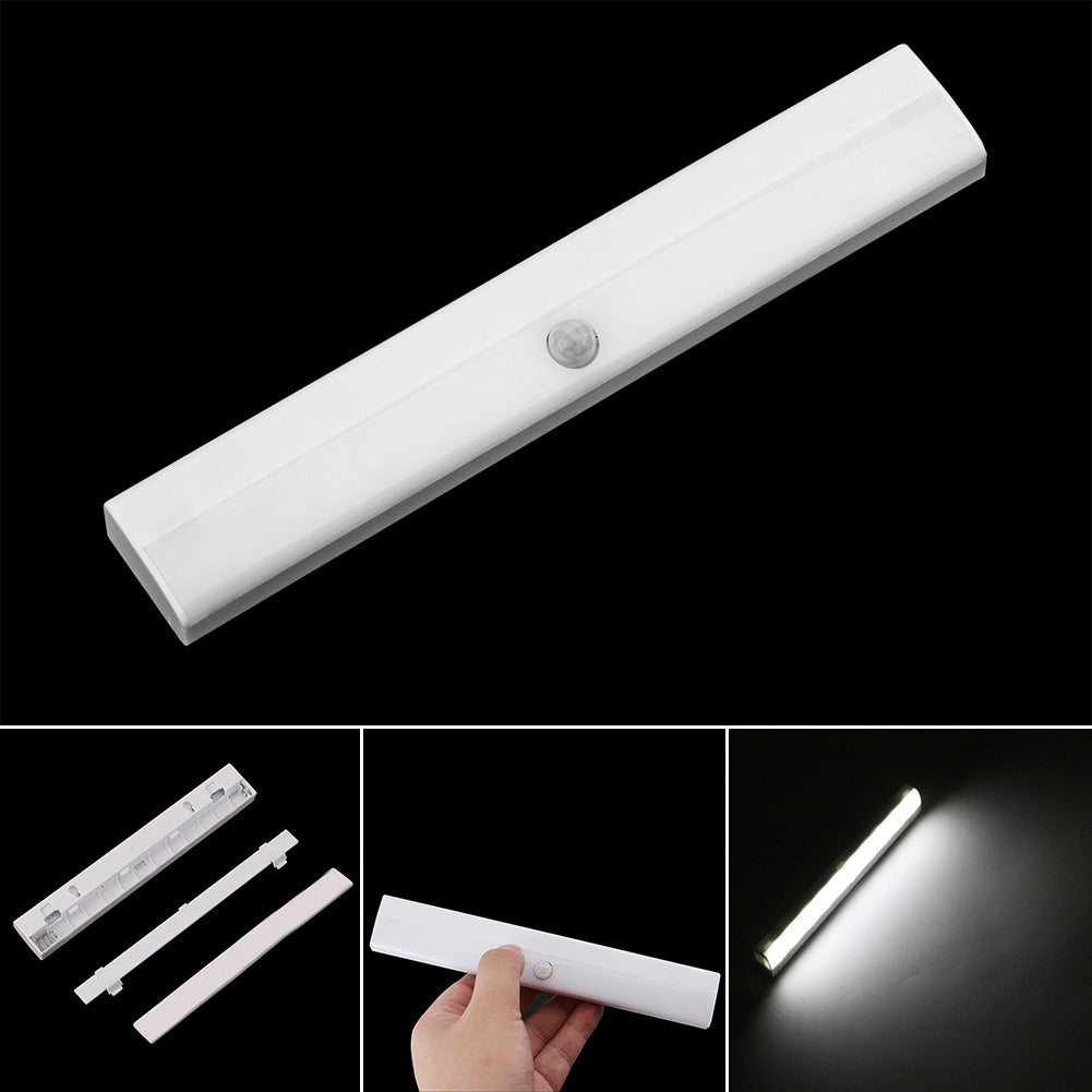 Portable 10 LED PIR Motion Sensor Wireless Closet Lamp Cabinet Night Light