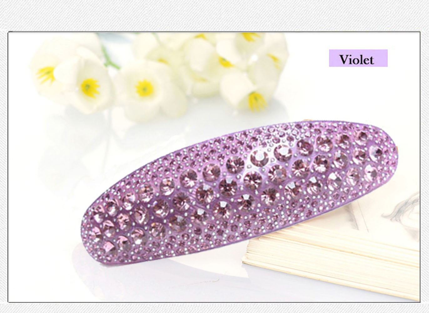 Hair Accessories manufactures Acetate Cellulose Rhinestone Moon hair clips Retail for Ladies Hair Barrette gift Free Shipping