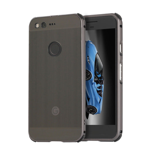 Google Pixel Case Aluminum Bumper+Acrylic Panel Back Glossy Business Cover for Google Pixel