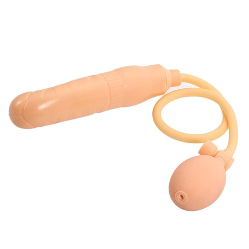 Smooth Inflatable Dildo Pump Sexy Toy Butt Plug Blow Up Health Care Product