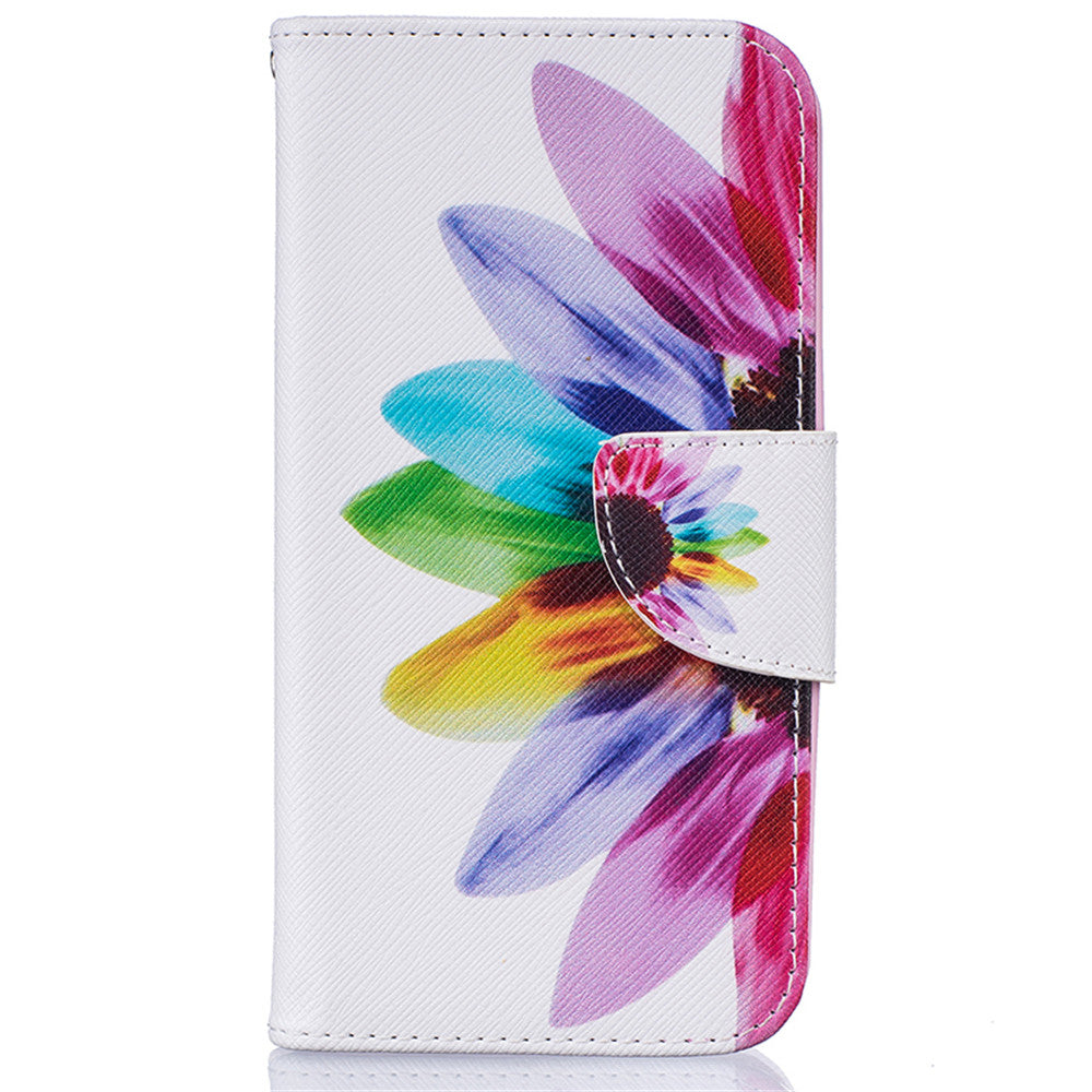 LG K5 Case High Quality PU Leather Flip Cover Kickstand Anti-shock Wallet Case for LG K5 X220ds