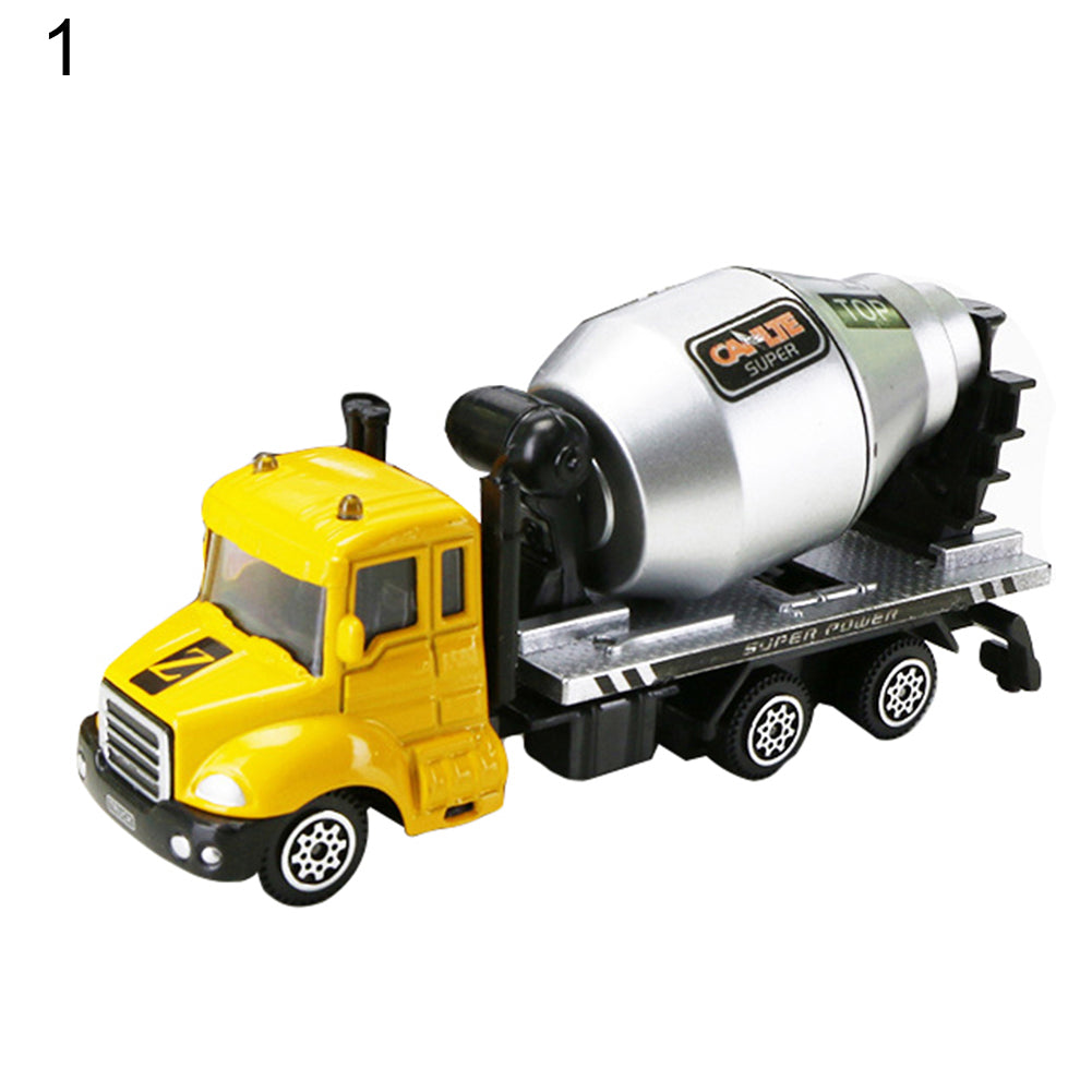 Mini 1:64 Scale Aerial Ladder Fire Truck Simulation Car Model Children Kids Toy