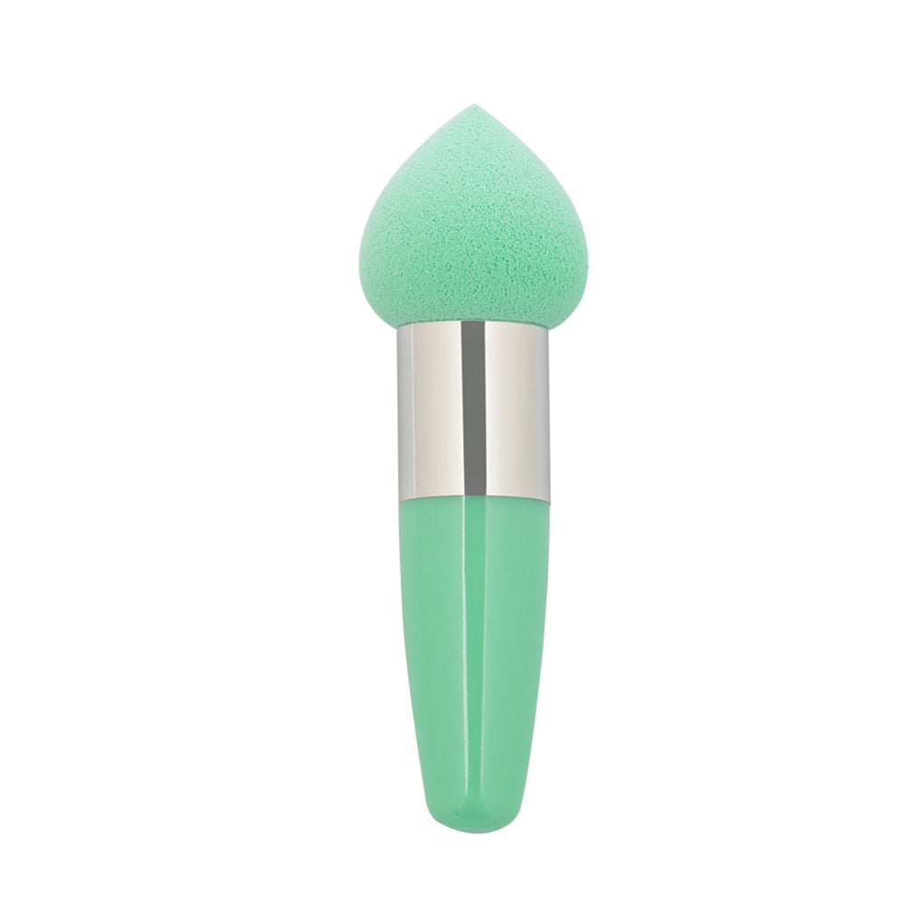 Cute Soft Peach Shape Head Cosmetic Make Up Foundation Sponge Face Puff Stick